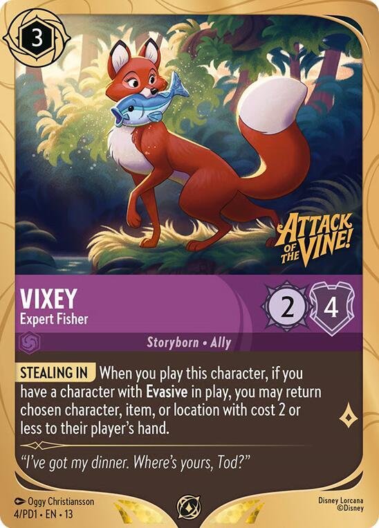 Vixey - Expert Fisher (4) [Disney Lorcana Promo Cards] | Jack's On Queen