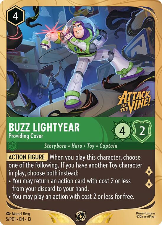 Buzz Lightyear - Providing Cover (5) [Disney Lorcana Promo Cards] | Jack's On Queen