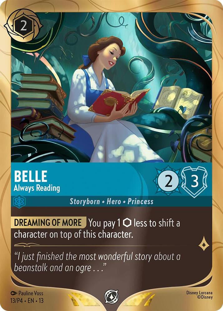 Belle - Always Reading (13) [Disney Lorcana Promo Cards] | Jack's On Queen