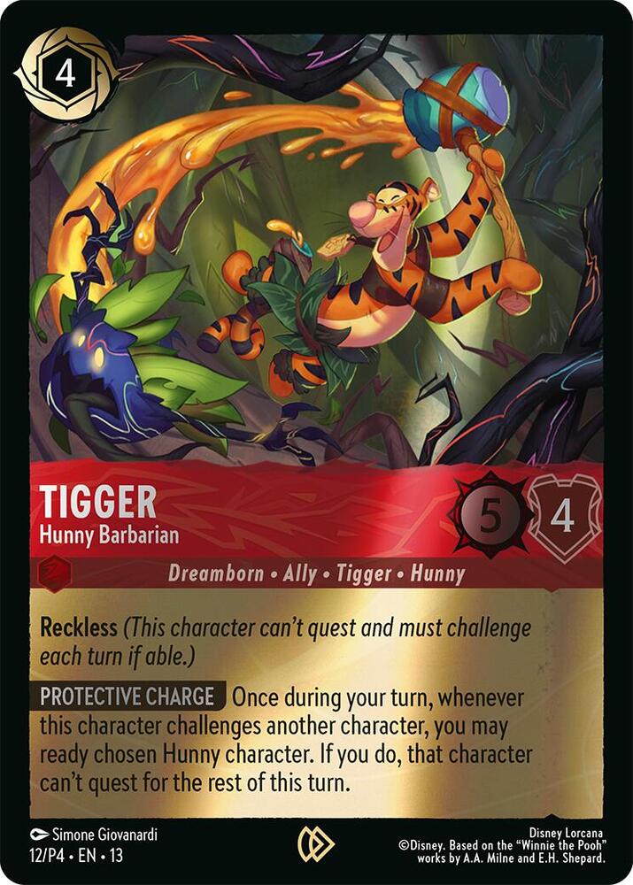 Tigger - Hunny Barbarian (12) [Disney Lorcana Promo Cards] | Jack's On Queen