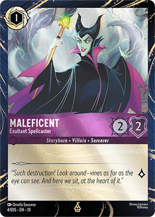 Maleficent - Exultant Spellcaster (4) [Disney Lorcana Promo Cards] | Jack's On Queen