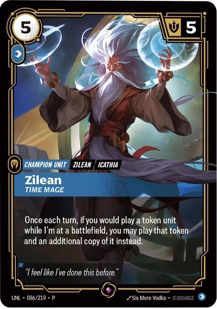 Zilean - Time Mage (086/219) [Riftbound Organized Play Promotional Cards] | Jack's On Queen