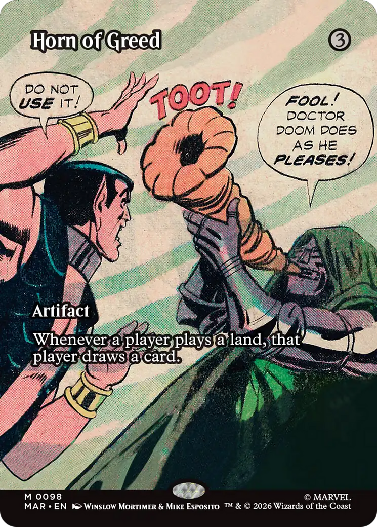 Horn of Greed (Borderless) [Marvel Universe: Eternal-Legal] | Jack's On Queen