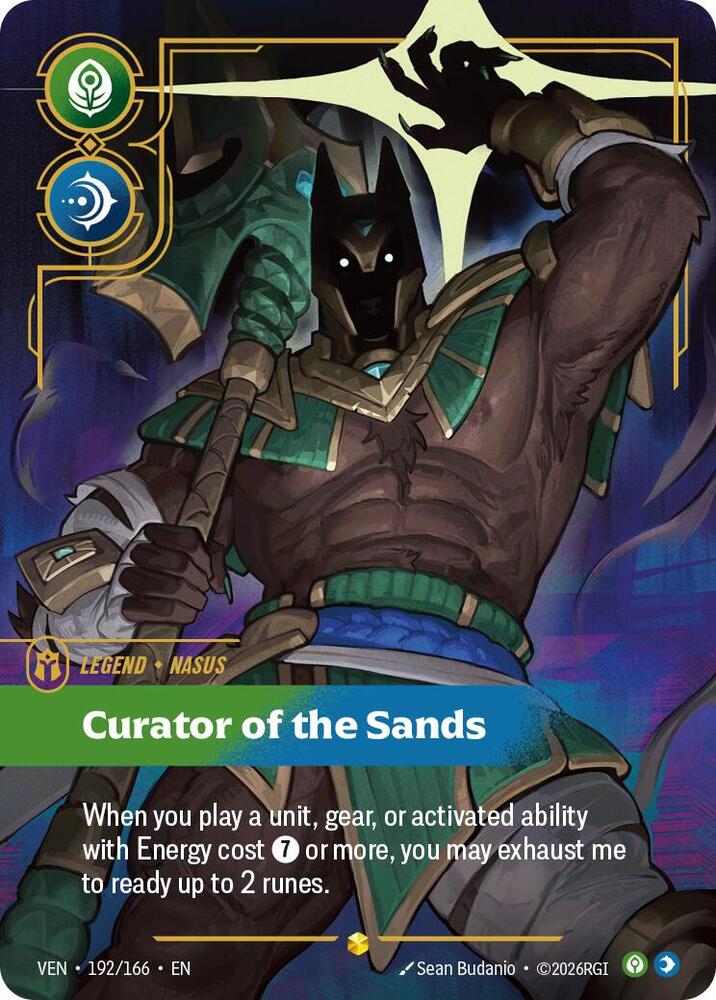 Nasus - Curator of the Sands (Overnumbered) (192/166) [Vendetta] | Jack's On Queen
