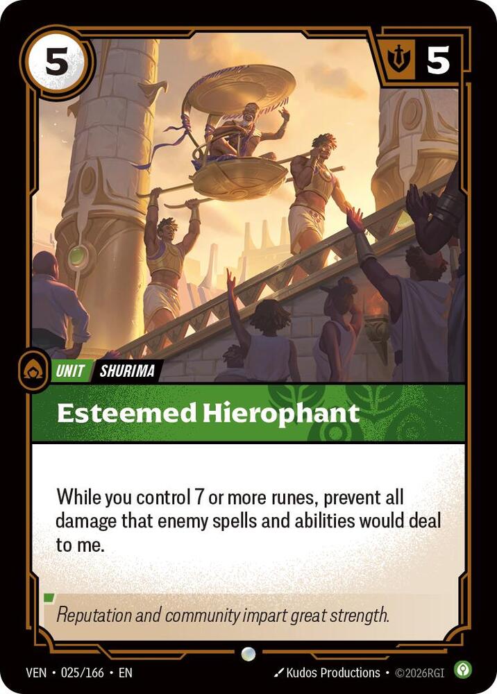 Esteemed Hierophant (025/166) [Vendetta] | Jack's On Queen