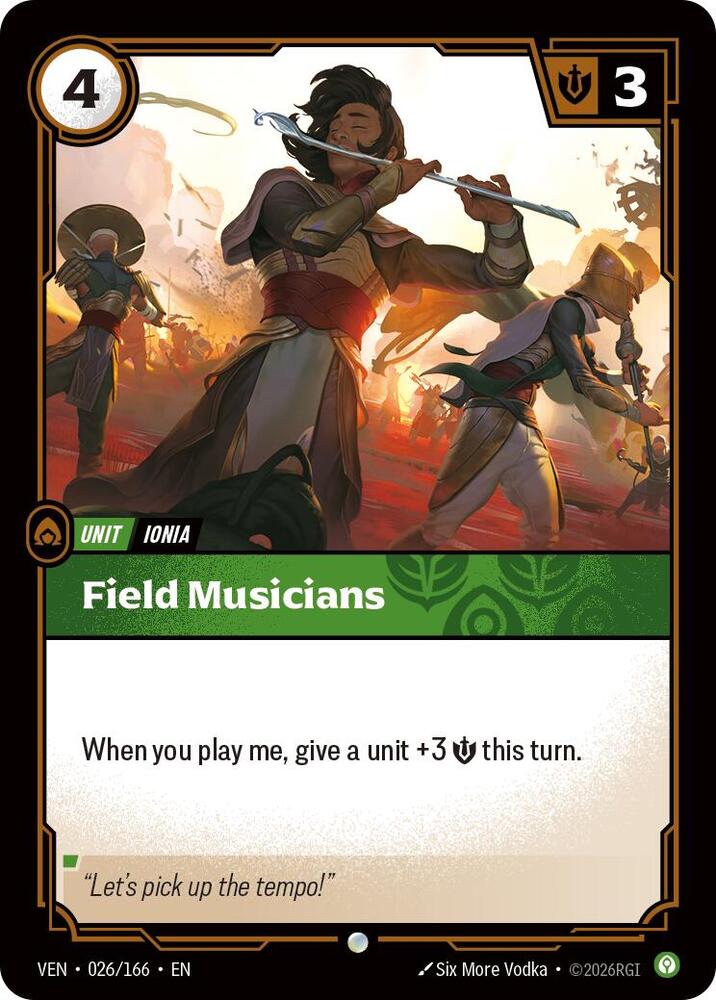 Field Musicians (026/166) [Vendetta] | Jack's On Queen