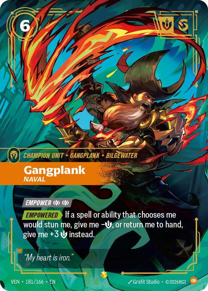 Gangplank - Naval (Overnumbered) (181/166) [Vendetta] | Jack's On Queen