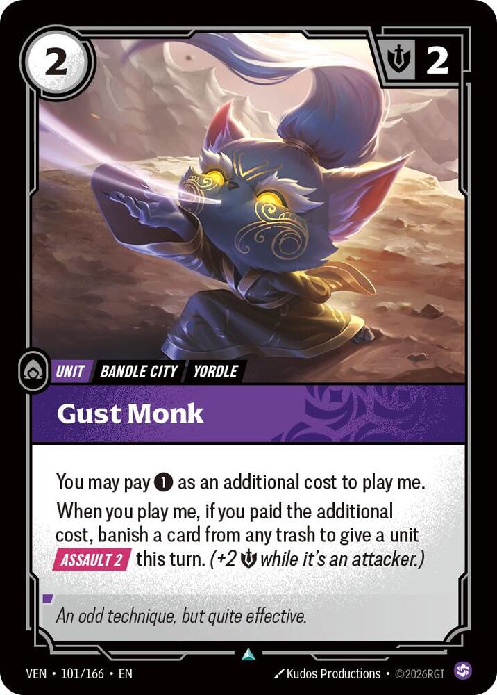 Gust Monk (101/166) [Vendetta] | Jack's On Queen