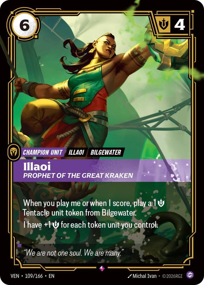 Illaoi - Prophet of the Great Kraken (109/166) [Vendetta] | Jack's On Queen