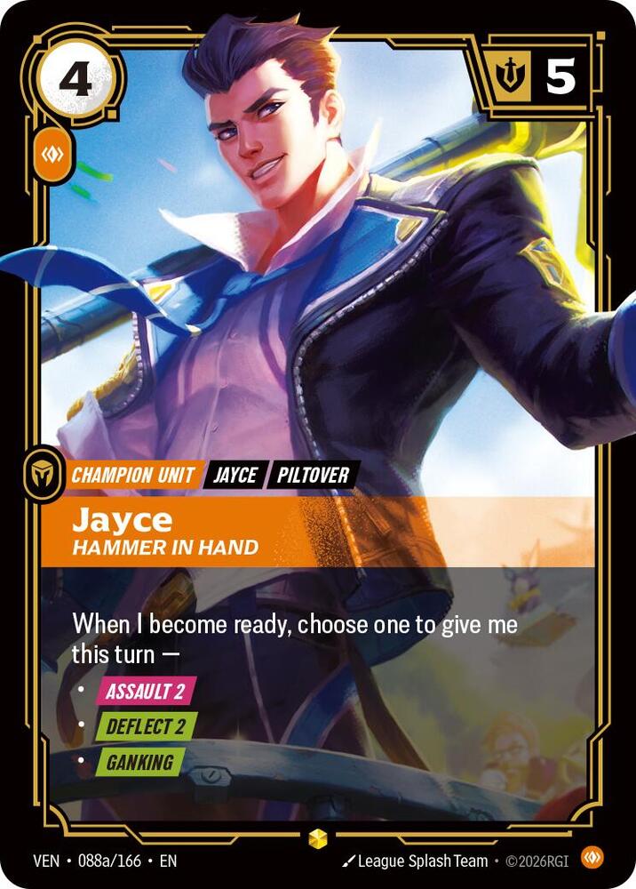 Jayce - Hammer in Hand (Alternate Art) (088a/166) [Vendetta] | Jack's On Queen