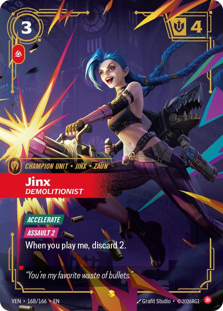 Jinx - Demolitionist (Overnumbered) (168/166) [Vendetta] | Jack's On Queen