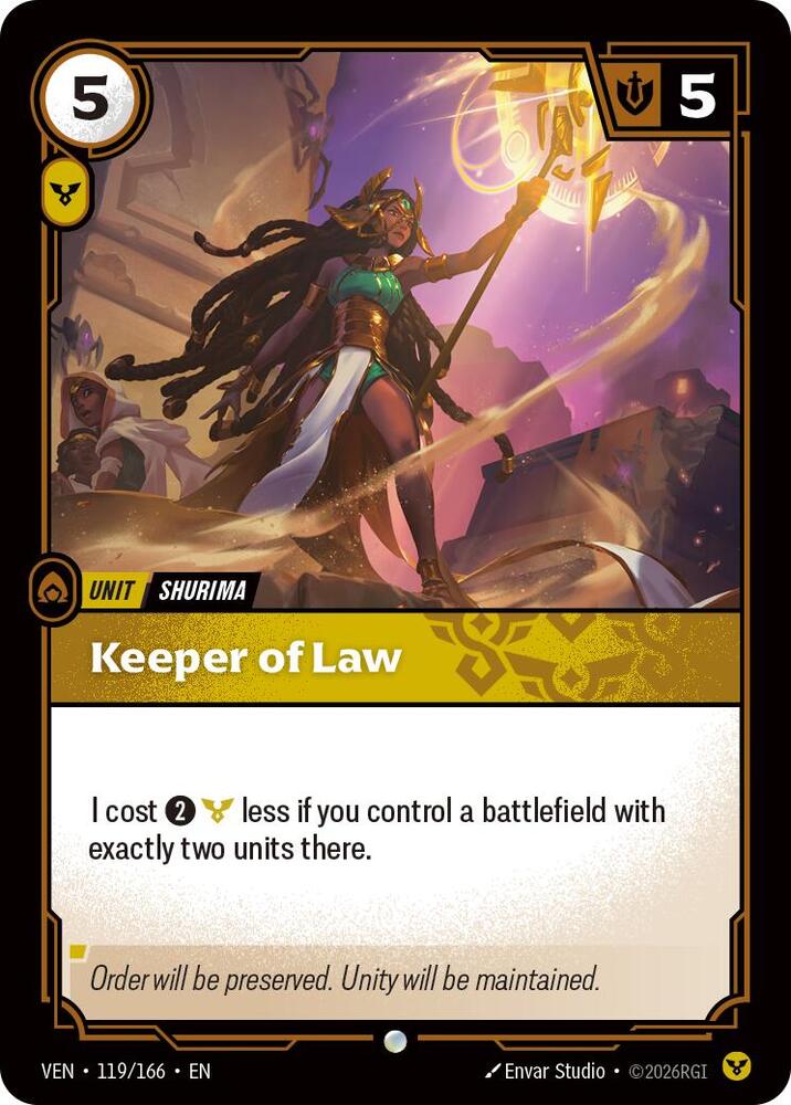 Keeper of Law (119/166) [Vendetta] | Jack's On Queen
