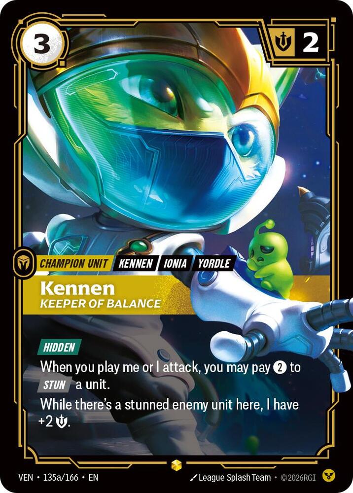Kennen - Keeper of Balance (Alternate Art) (135a/166) [Vendetta] | Jack's On Queen