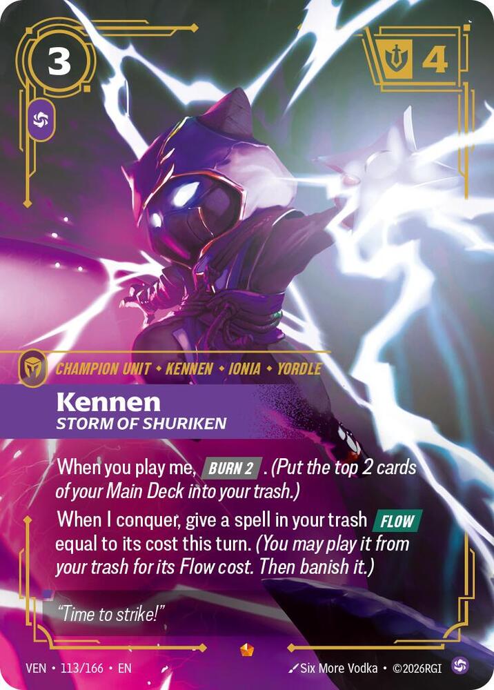 Kennen - Storm of Shuriken (113/166) [Vendetta] | Jack's On Queen