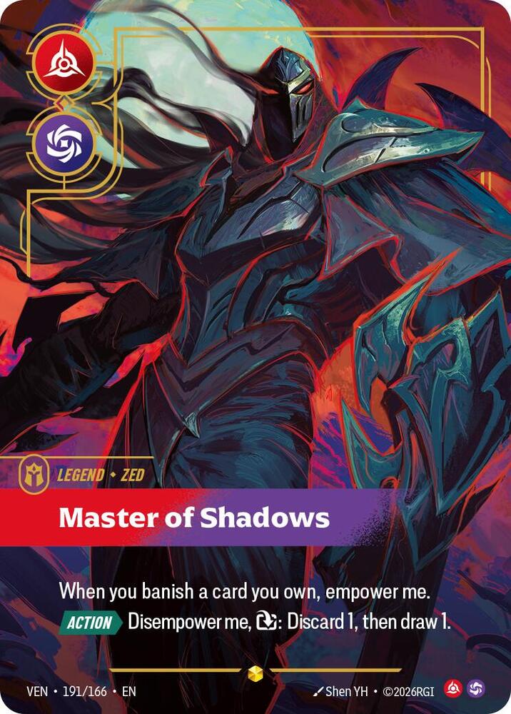 Zed - Master of Shadows (Overnumbered) (191/166) [Vendetta] | Jack's On Queen