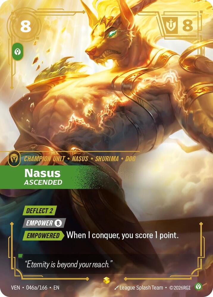 Nasus - Ascended (Alternate Art) (046a/166) [Vendetta] | Jack's On Queen