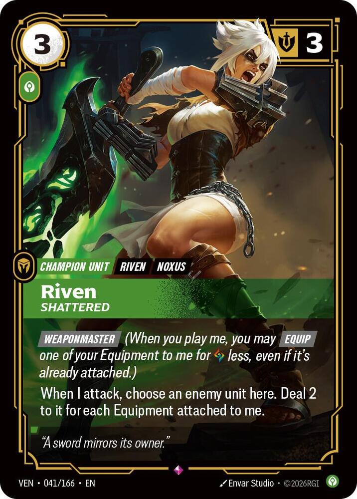 Riven - Shattered (041/166) [Vendetta] | Jack's On Queen