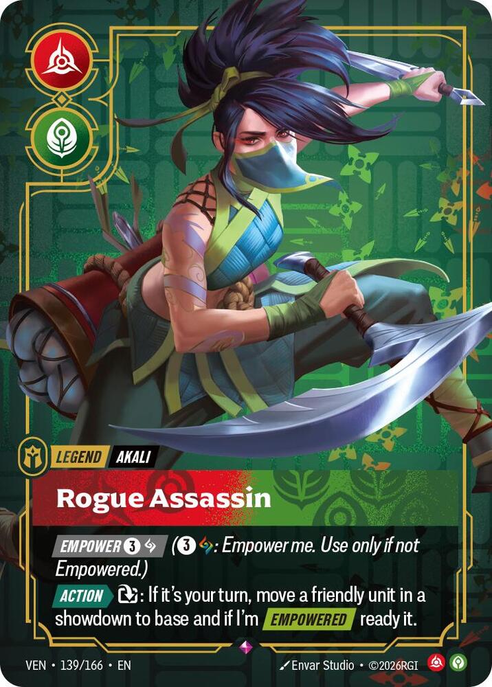 Akali - Rogue Assassin (139/166) [Vendetta] | Jack's On Queen