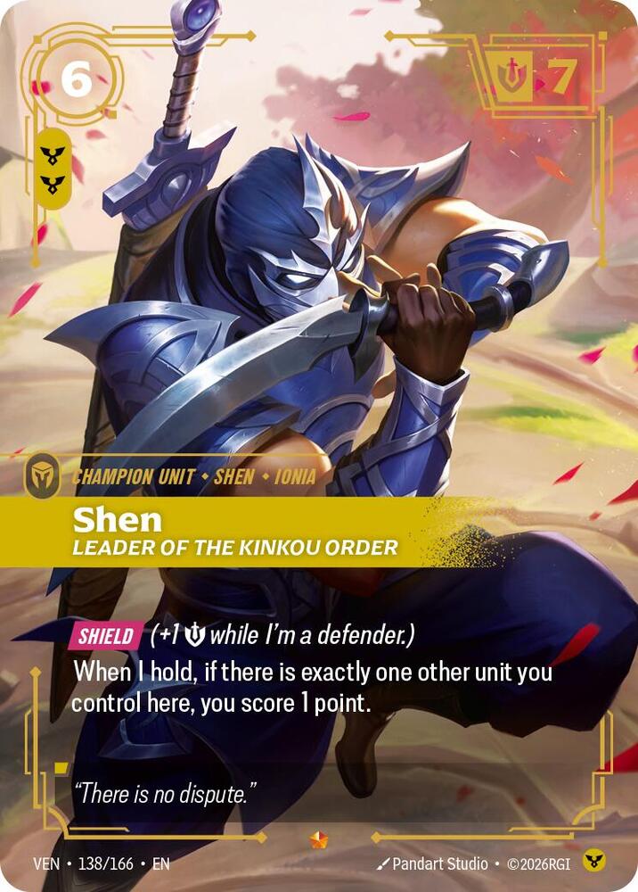 Shen - Leader of the Kinkou Order (138/166) [Vendetta] | Jack's On Queen