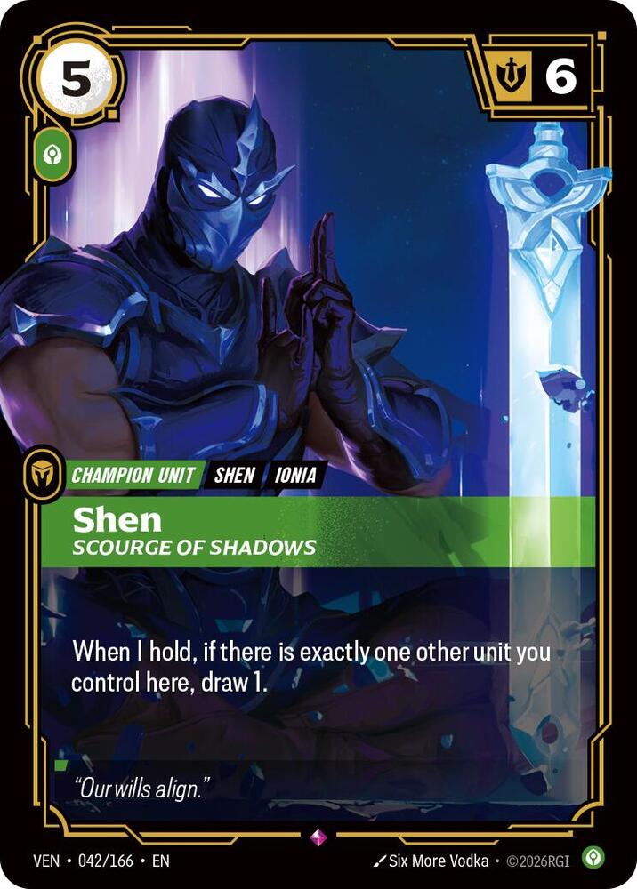Shen - Scourge of Shadows (042/166) [Vendetta] | Jack's On Queen