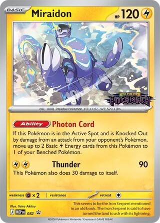 Miraidon (082) (Pitch Black Stamped) [Mega Evolution Promo] | Jack's On Queen