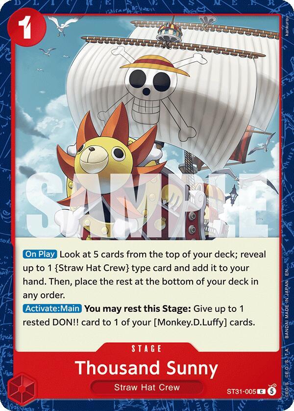 Thousand Sunny (ST31-005) [Starter Deck 31: RED Monkey.D.Luffy] | Jack's On Queen