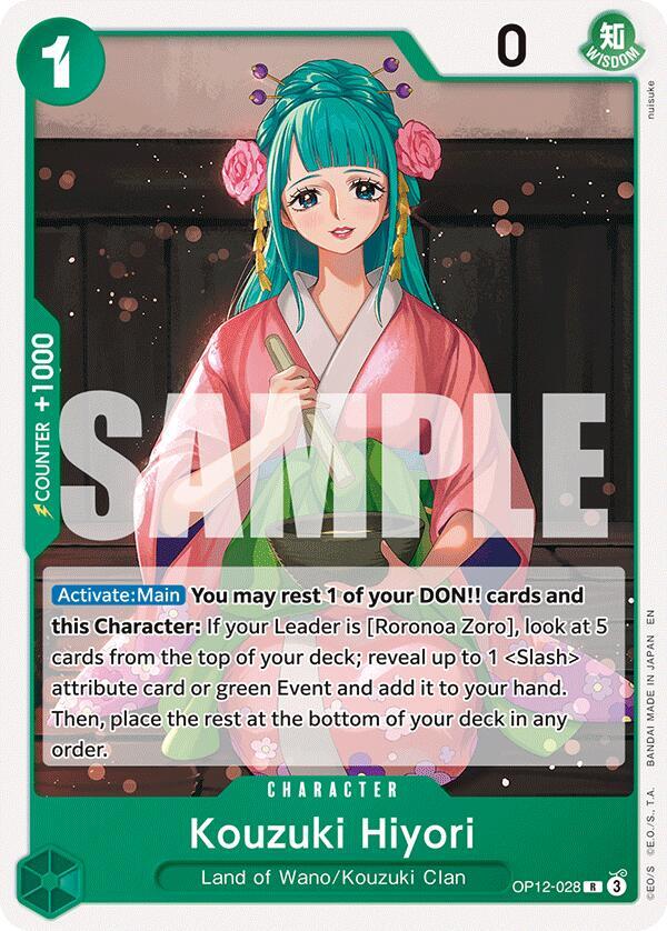 Kouzuki Hiyori (OP12-028) [Starter Deck 32: GREEN Roronoa Zoro] | Jack's On Queen
