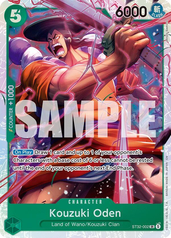 Kouzuki Oden (ST32-002) [Starter Deck 32: GREEN Roronoa Zoro] | Jack's On Queen