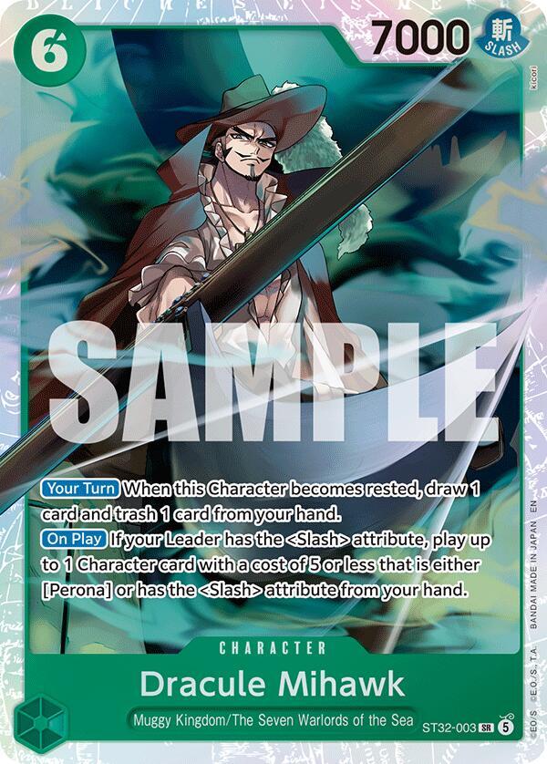 Dracule Mihawk (ST32-003) [Starter Deck 32: GREEN Roronoa Zoro] | Jack's On Queen