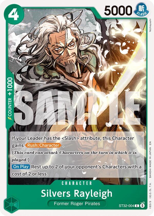 Silvers Rayleigh (ST32-004) [Starter Deck 32: GREEN Roronoa Zoro] | Jack's On Queen