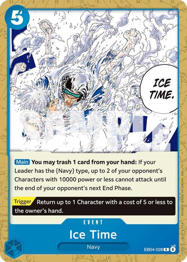 Ice Time (EB04-028) [Starter Deck 33: BLUE Kuzan] | Jack's On Queen