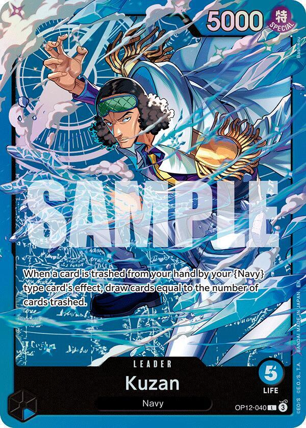 Kuzan (OP12-040) (OP12-040) [Starter Deck 33: BLUE Kuzan] | Jack's On Queen