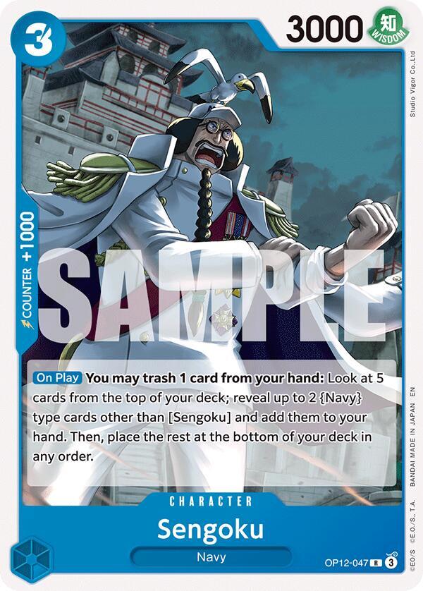 Sengoku (OP12-047) [Starter Deck 33: BLUE Kuzan] | Jack's On Queen