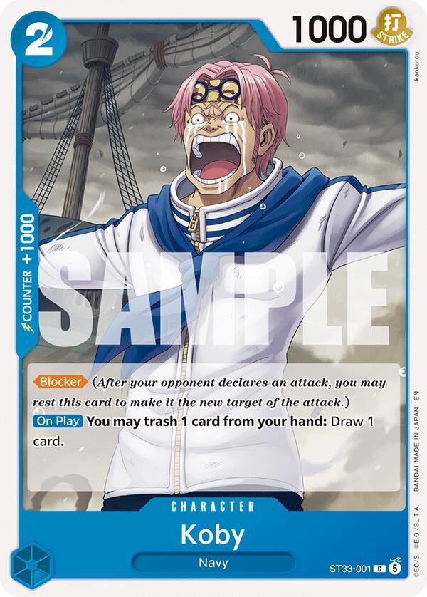 Koby (ST33-001) [Starter Deck 33: BLUE Kuzan] | Jack's On Queen