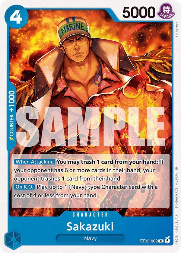 Sakazuki (ST33-002) [Starter Deck 33: BLUE Kuzan] | Jack's On Queen