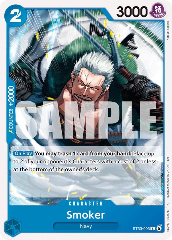 Smoker (ST33-003) [Starter Deck 33: BLUE Kuzan] | Jack's On Queen
