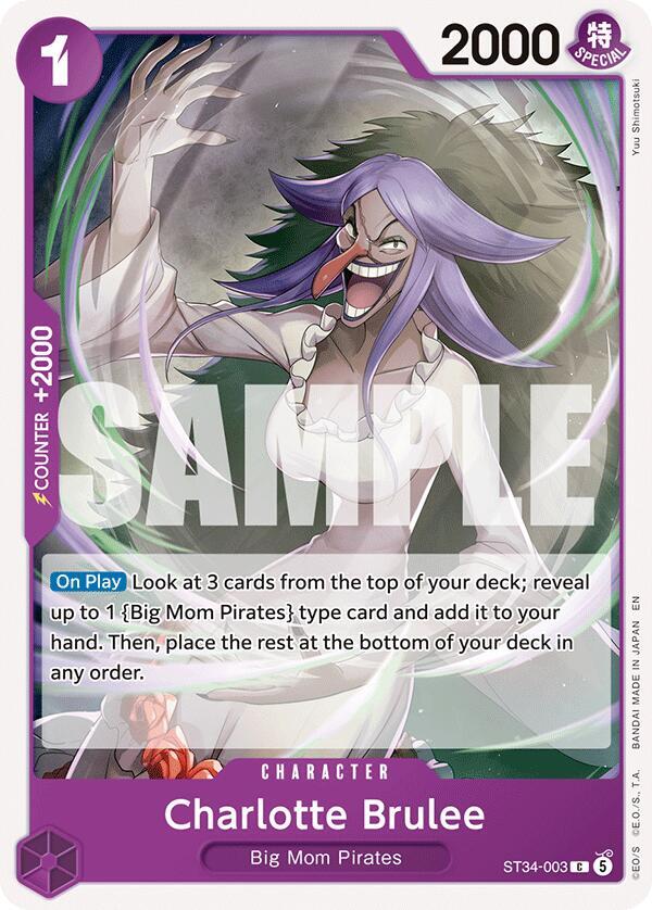Charlotte Brulee (ST34-003) [Starter Deck 34: PURPLE Charlotte Katakuri] | Jack's On Queen