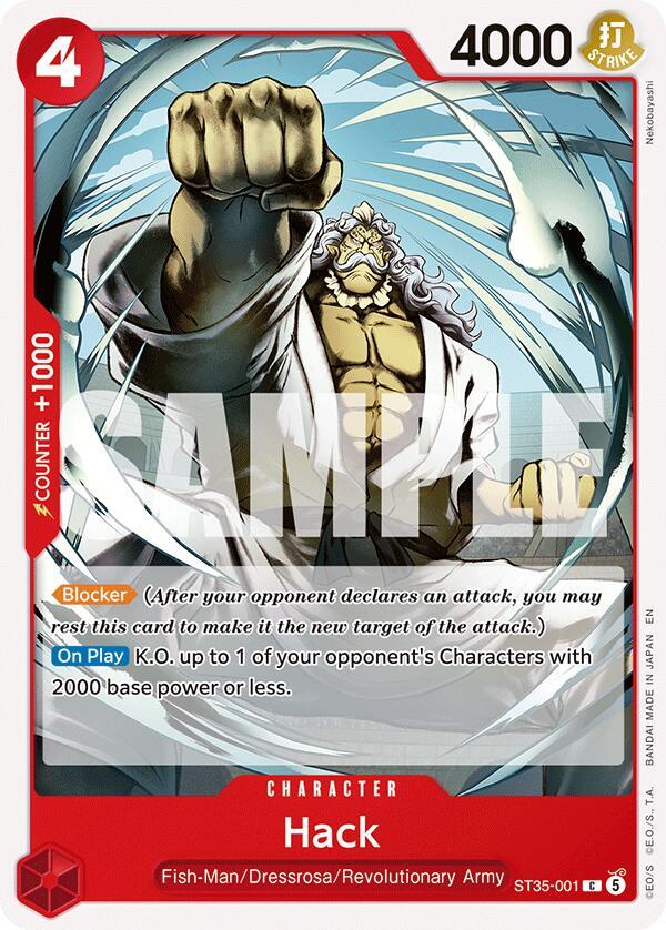 Hack (ST35-001) [Starter Deck 35: RED/BLACK Sabo] | Jack's On Queen