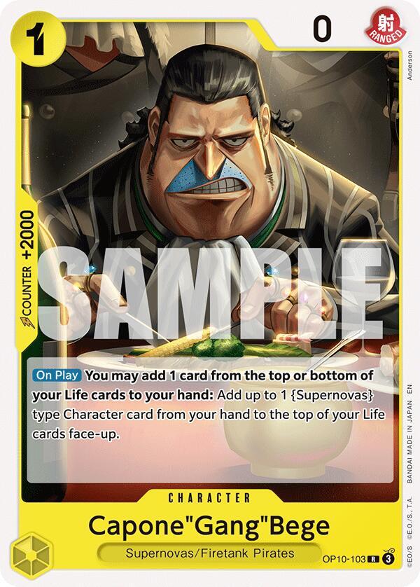 Capone"Gang"Bege (OP10-103) [Starter Deck 36: YELLOW Eustass”Captain”Kid] | Jack's On Queen