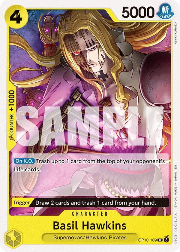 Basil Hawkins (OP10-109) [Starter Deck 36: YELLOW Eustass”Captain”Kid] | Jack's On Queen