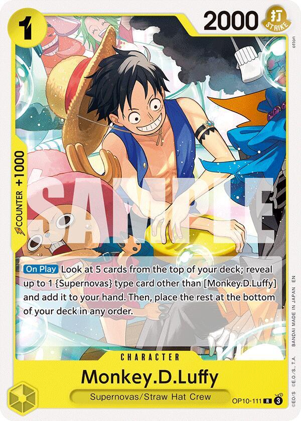 Monkey.D.Luffy (OP10-111) [Starter Deck 36: YELLOW Eustass”Captain”Kid] | Jack's On Queen