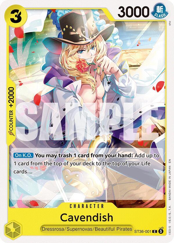 Cavendish (ST36-001) [Starter Deck 36: YELLOW Eustass”Captain”Kid] | Jack's On Queen