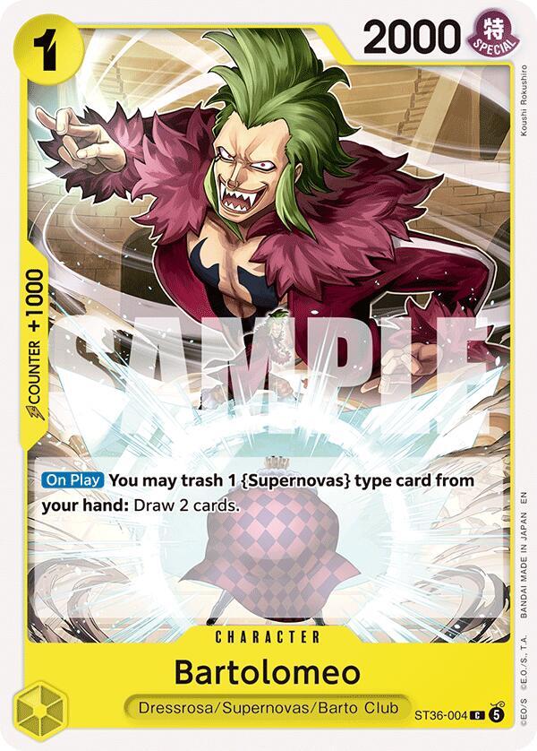Bartolomeo (ST36-004) [Starter Deck 36: YELLOW Eustass”Captain”Kid] | Jack's On Queen