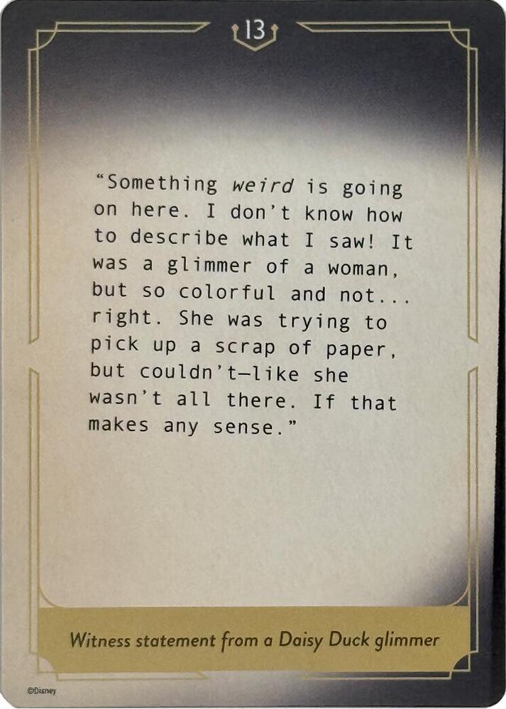 Whispers in the Well Case File Cards (13 of 18) [Whispers in the Well] | Jack's On Queen