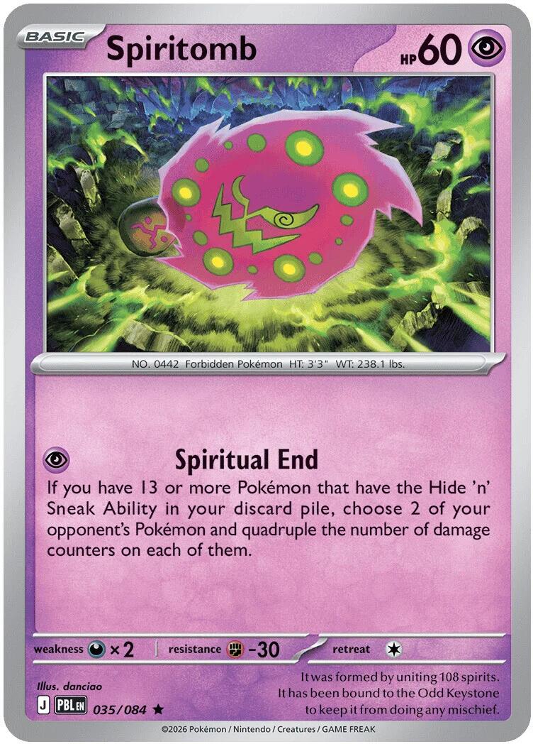 Spiritomb (035/084) (Deck Exclusive) [Mega Evolution: Pitch Black] | Jack's On Queen