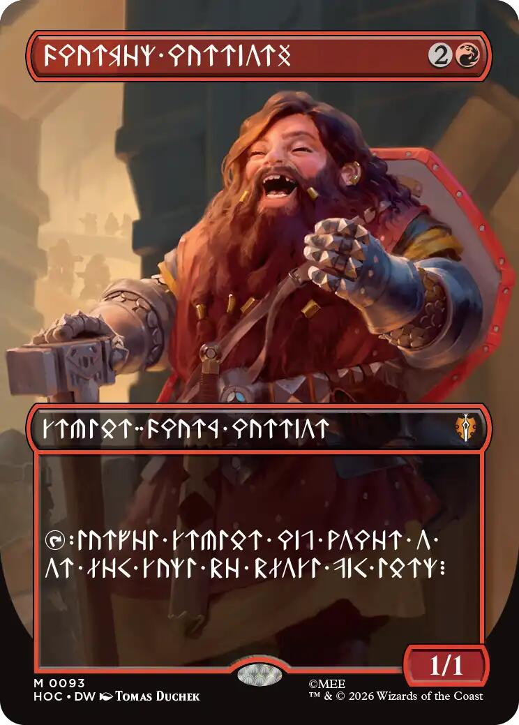 Dwarven Warriors (Borderless) (Dwarvish) [The Hobbit: Eternal-Legal] | Jack's On Queen