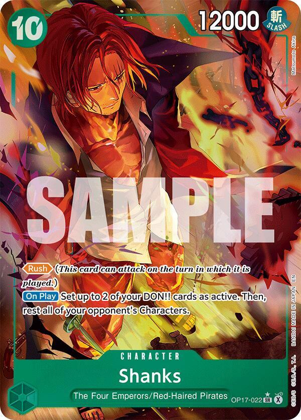 Shanks (022) (Alternate Art) (OP17-022) [The World's Strongest Warriors] | Jack's On Queen