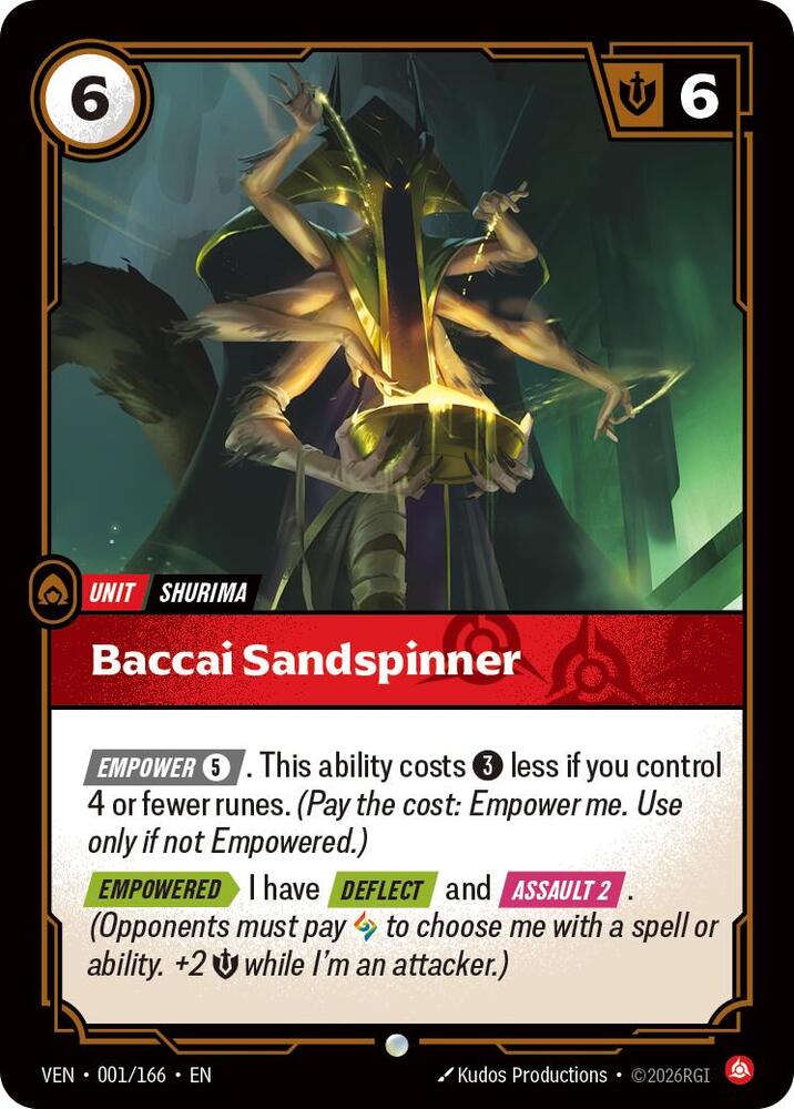 Baccai Sandspinner (001/166) [Vendetta] | Jack's On Queen