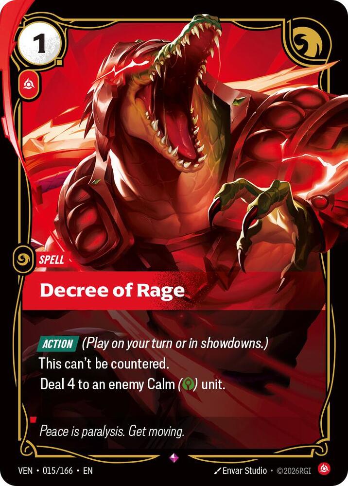 Decree of Rage (015/166) [Vendetta] | Jack's On Queen