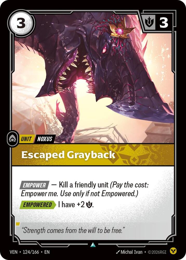 Escaped Grayback (124/166) [Vendetta] | Jack's On Queen